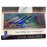 2008 Topps Zack Greinke Certified Autograph Card - Nice!