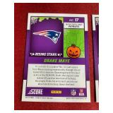 (2) 2024 Score-A-Treat Drake Maye Rookie Cards - Pumpkins & Bats