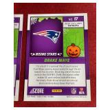 (2) 2024 Score-A-Treat Drake Maye Rookie Cards - Pumpkins & Bats