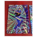 (2) 2021 Revolution Justin Jefferson Numbered Parallels - Sunburst /75 & Cosmic /100