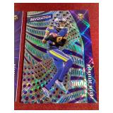 (2) 2021 Revolution Justin Jefferson Numbered Parallels - Sunburst /75 & Cosmic /100