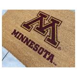 LOGO NCAA University of Minnesota Golden Gophers 23" x 35" College Outdoor Mat Rug - Brand New