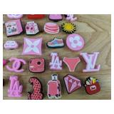40 Designer Style Shoe Croc Charms, Pink Themed - Brand New