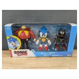 Sonic the Hedgehog Figures Featuring Sonic, Dr. Eggman, and Mecha Sonic - Brand New