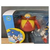 Sonic the Hedgehog Figures Featuring Sonic, Dr. Eggman, and Mecha Sonic - Brand New