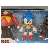 Sonic the Hedgehog Figures Featuring Sonic, Dr. Eggman, and Mecha Sonic - Brand New
