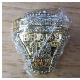 NFL Football Super Bowl Championship Ring Set - 59 Rings in Beautiful Display Case with Lombardi Trophy Packers Chiefs Raiders Patriots 49ers Brady Favre Namath Montana Mahomes Eagles - Brand New *I