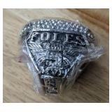 NFL Football Super Bowl Championship Ring Set - 59 Rings in Beautiful Display Case with Lombardi Trophy Packers Chiefs Raiders Patriots 49ers Brady Favre Namath Montana Mahomes Eagles - Brand New *I