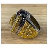 NFL Football Super Bowl Championship Ring Set - 59 Rings in Beautiful Display Case with Lombardi Trophy Packers Chiefs Raiders Patriots 49ers Brady Favre Namath Montana Mahomes Eagles - Brand New *I