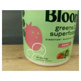 48 Servings Bloom Greens & Superfoods Berry 9.24oz $36 Retail - Brand New