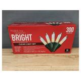 Make the Season Bright Clear Light Set, 300 Lights - Brand New