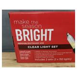 Make the Season Bright Clear Light Set, 300 Lights - Brand New