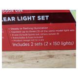 Make the Season Bright Clear Light Set, 300 Lights - Brand New