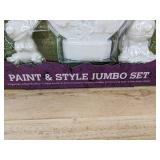 Disney Stitch Paint & Style Jumbo Craft Set - 5 Figurines, Paint, Glitter - Brand New