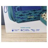 Bentgo Kids Snap & Go Leak-Proof Lunch Set, Insulated Bag, Shark Print - Brand New