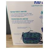 Bentgo Kids Snap & Go Leak-Proof Lunch Set, Insulated Bag, Shark Print - Brand New