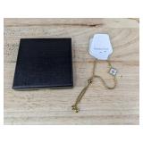 Stainless Steel Adjustable Initial H Gold Color Bracelet - Brand New