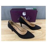 Gloria Vanderbilt Marilyn Black Heels Size 7.5 Women