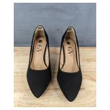 Gloria Vanderbilt Marilyn Black Heels Size 7.5 Women