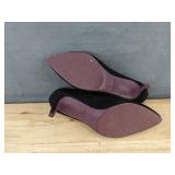 Gloria Vanderbilt Marilyn Black Heels Size 7.5 Women