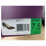 Gloria Vanderbilt Marilyn Black Heels Size 7.5 Women