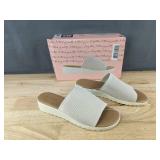 Kensie Ellie Beige Slide Sandals Women