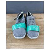 Skechers YOU Ladies Knit Slip On Shoes Size 10 Grey - Brand New