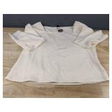 Express Womens XL Cream Squareneck Top, $54 Retail - New