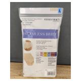5 Ellen Tracy Essentials Seamless Briefs Size Large - Brand New