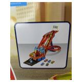 Hot Wheels City Roller Coaster Rally Playset with 5 Cars - New