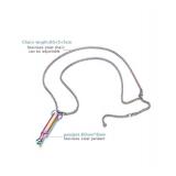 Stainless Steel Mindfulness Breathing Necklace Pendant - Brand New