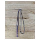 Stainless Steel Mindfulness Breathing Necklace Pendant - Brand New