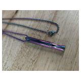 Stainless Steel Mindfulness Breathing Necklace Pendant - Brand New