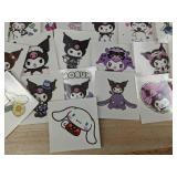 40 Cinnamoroll and Kuromi Temporary Tattoos - Brand New