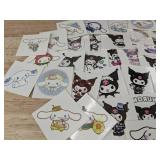 40 Cinnamoroll and Kuromi Temporary Tattoos - Brand New
