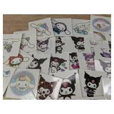 40 Cinnamoroll and Kuromi Temporary Tattoos - Brand New