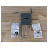 King and Queen Crown Pendant Necklaces - Brand New