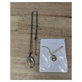 Religious Pendant Necklaces - Miraculous Medal & Pavoi Sunburst Medallion - Brand New