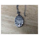 Religious Pendant Necklaces - Miraculous Medal & Pavoi Sunburst Medallion - Brand New