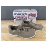 Skechers Hands Free Swift Fit Taupe Shoes Womens 8.5