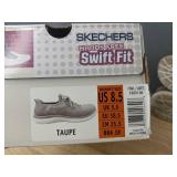 Skechers Hands Free Swift Fit Taupe Shoes Womens 8.5