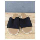 Kensie Ellie Black Slide Sandals US 8 Ladies - New