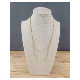 Hasumm 18K Gold Plated Double Layered Necklace - Brand New