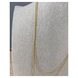 Hasumm 18K Gold Plated Double Layered Necklace - Brand New