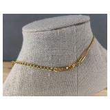 Hasumm 18K Gold Plated Double Layered Necklace - Brand New