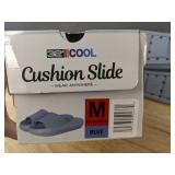 32 Degrees Cool Cushion Slide Blue Slides Size Medium - Brand New