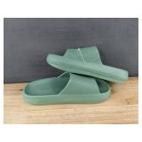 32 Degrees Cool Cushion Slide Sandals Green Size M - Brand New
