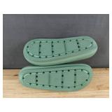 32 Degrees Cool Cushion Slide Sandals Green Size M - Brand New