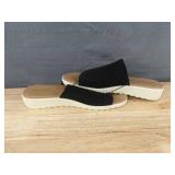 Kensie Ellie Black Slide Sandals US 9 - Brand New