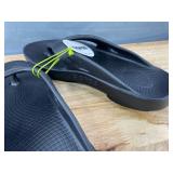 OOFOS Unisex Flip Flops Black Women